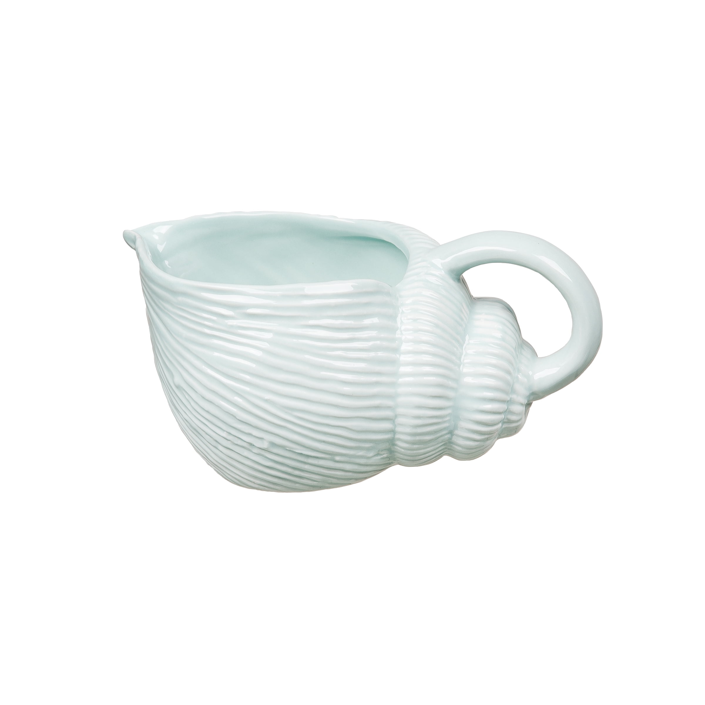 Light Blue Ceramic Coastal Gravy Boat