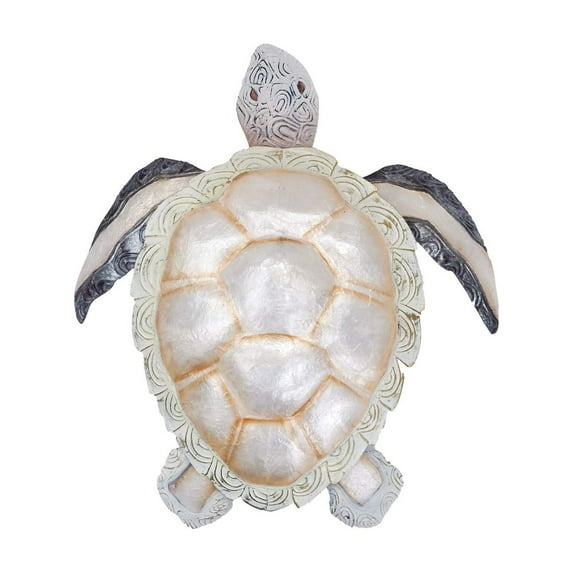 Beachcombers Mixed Metal & Capiz Turtle Wall Decor