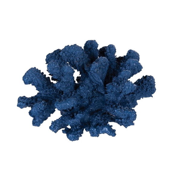 beachcombers coastal life 5in Navy Coral Figurine