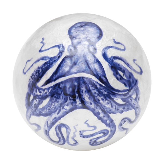Octopus Capiz Ball Decorative Object Figurine