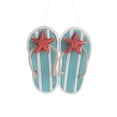 thumbnail image 1 of Beachcombers Resin Blue Flipflop Starfish Ornament, 3.45-Inch Height, 1 of 1
