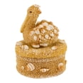 thumbnail image 1 of Beachcombers Sand and Seashells Pelican Oval Lift Off Lid Trinket Box Resin, 1 of 1