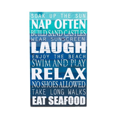 Beachcombers Soak Up The Sun Plaque