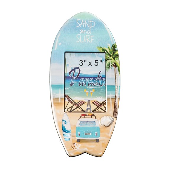 Beachcombers Surf Board Van Frame, 5.12 Inch Length, Home, Home Dcor