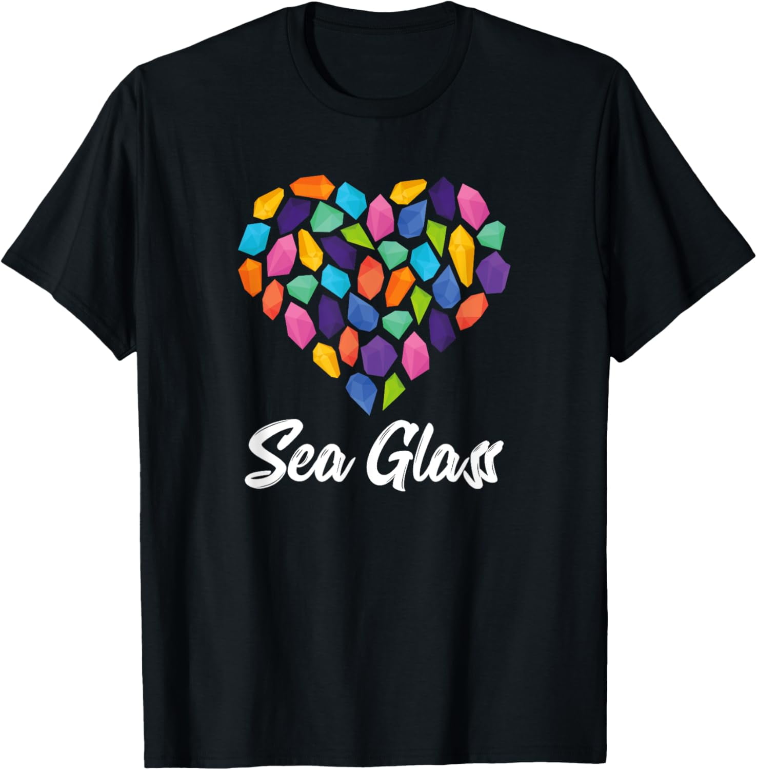 Heart Sea Glass Hunter Beach Ocean Gems TShirtS