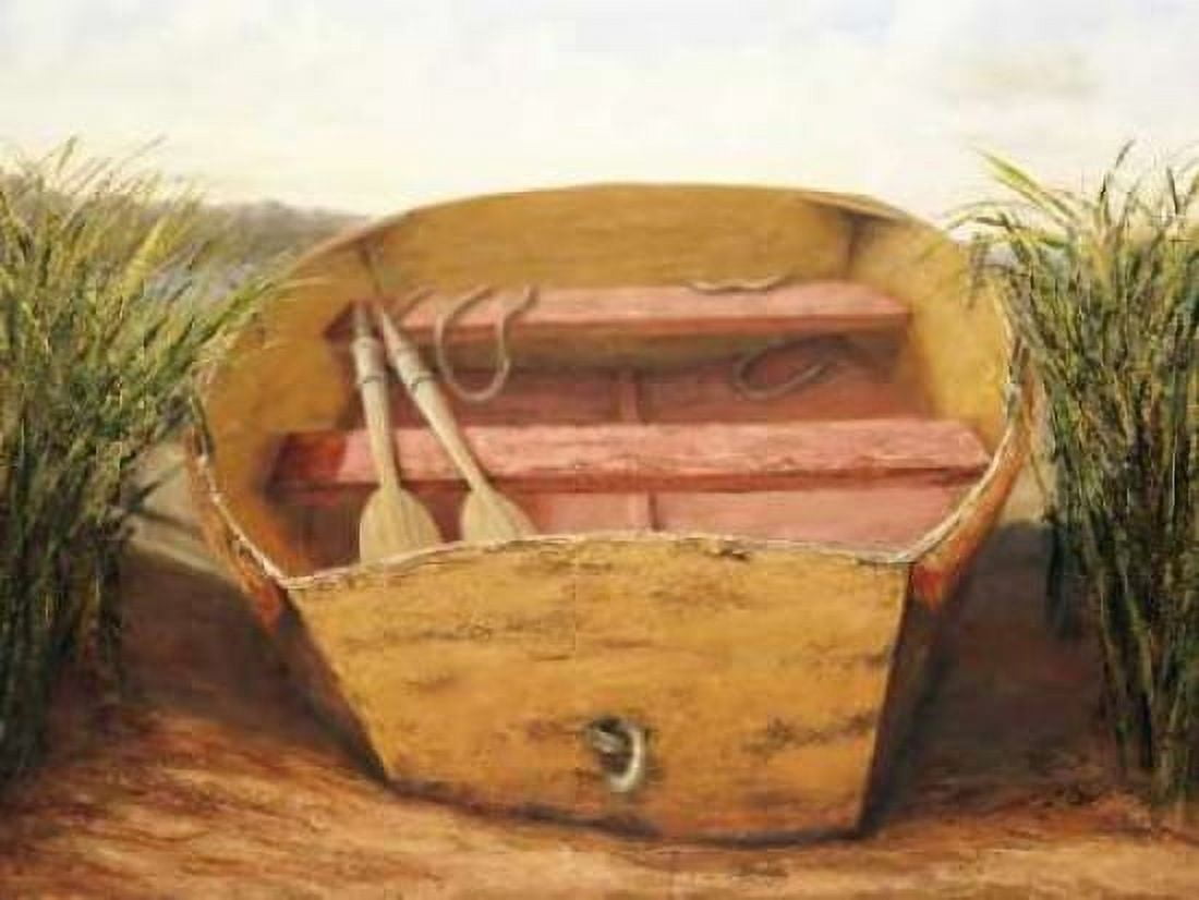 Beached Dinghy Canvas Art - Karl Soderlund (22 x 28)