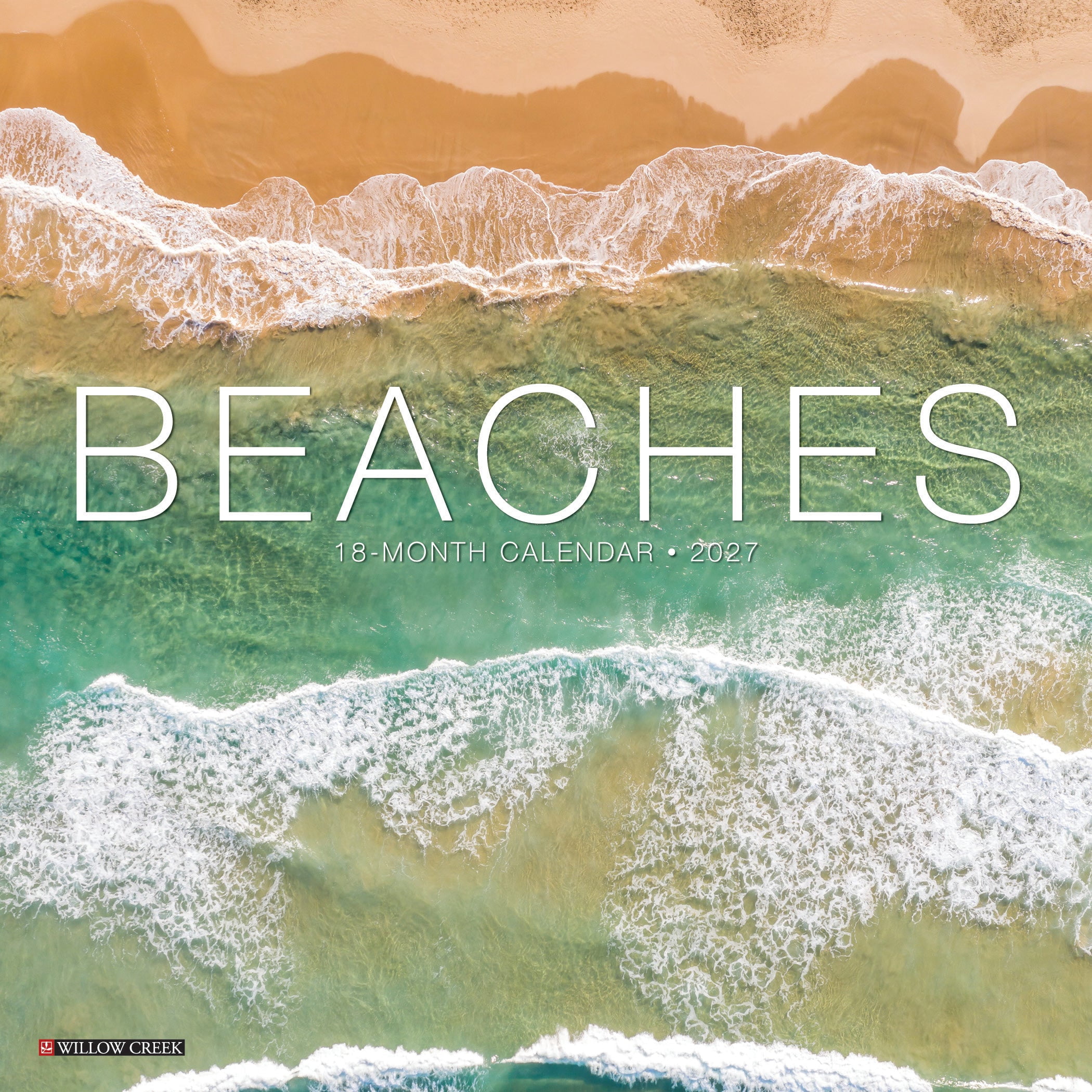Willow Creek Press, Beaches 2027 Mini Wall Calendar