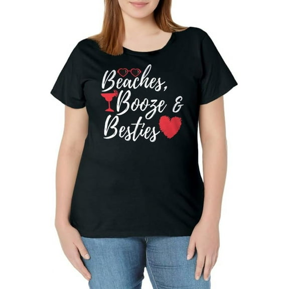 Beaches Booze & Besties - Weekend Bachelorette Getaway T-Shirt