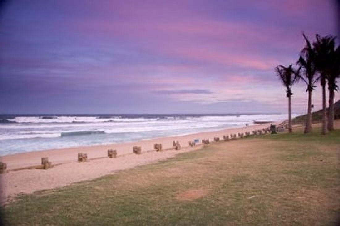 Beaches at Ansteys Beach Durban South Africa Canvas Art - Micah Wright DanitaDelimont (17 x 11)