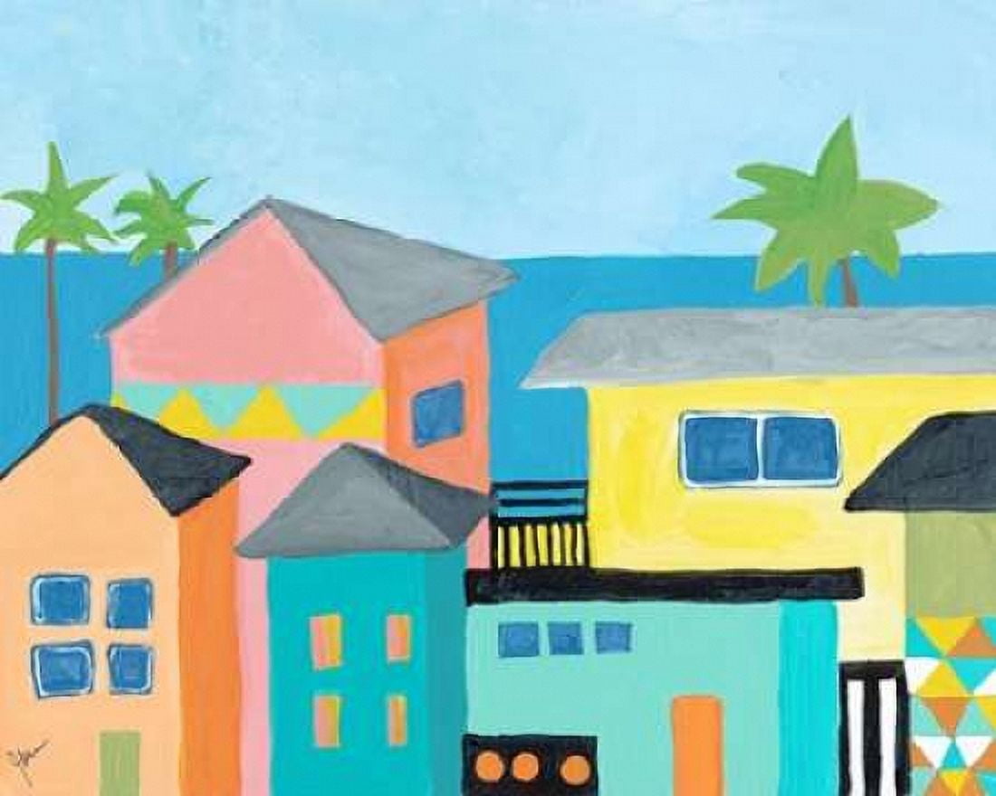 Beachfront Property 1 Canvas Art - Jan Weiss (24 x 30)