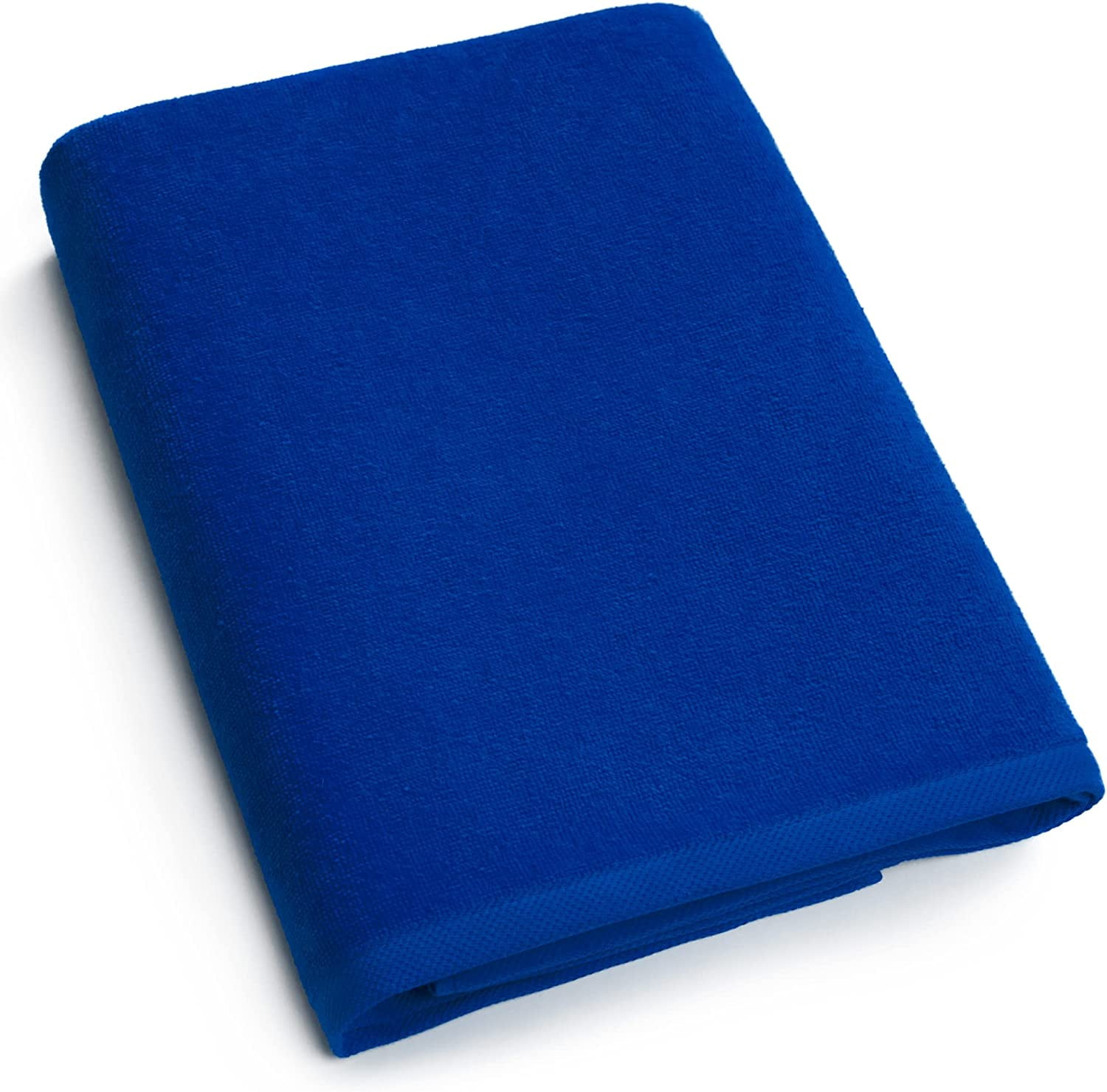 Beachland - Solid Beach Towel 30 x 60 inch Pool and Resort Style - 100% Cotton - Extra Soft and Absorbent (Cobalt, 1 Towel)
