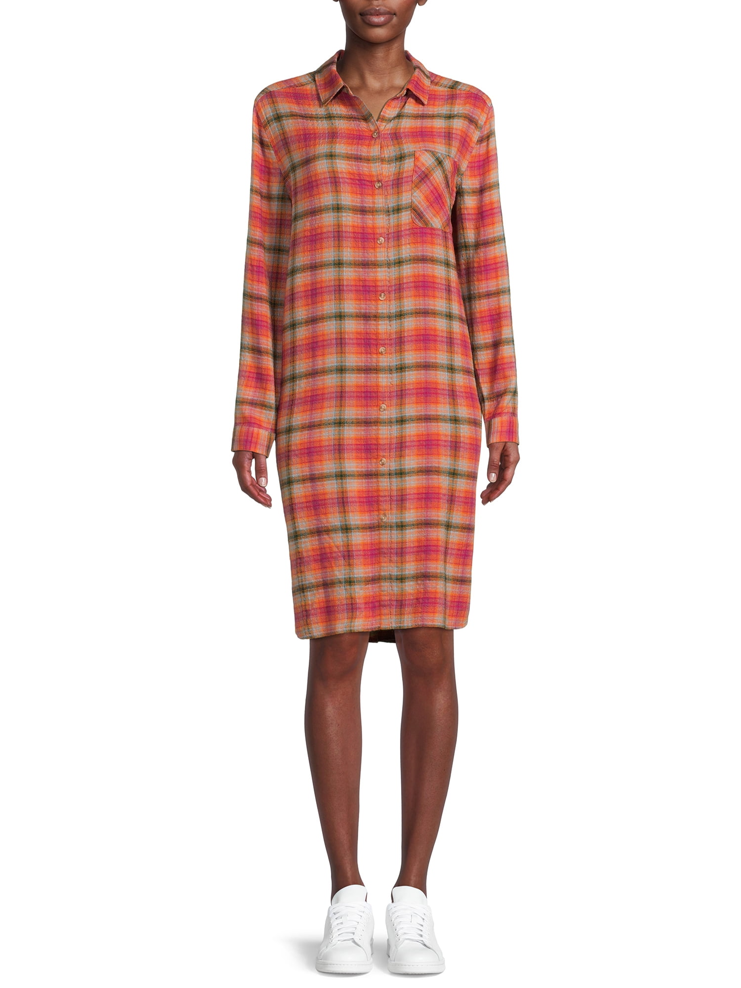 Plus Size Chanel-Esque Short Sleeve Shirt Dress – Pluspreorder