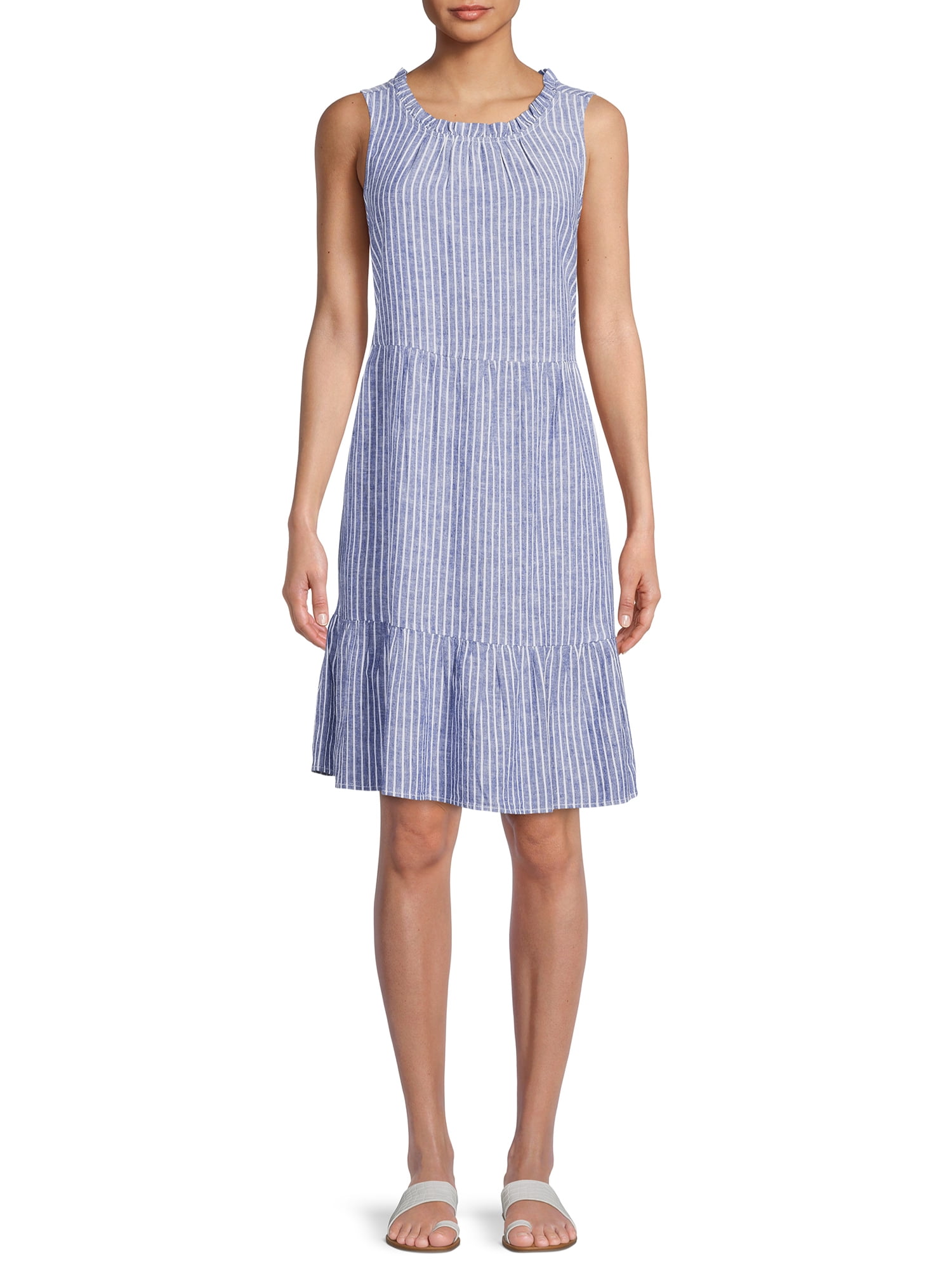 Beachlunchlounge Women's Sleeveless Maxi Dress with Side Cutout Detail -  Walmart.com