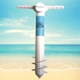 thumbnail image 1 of Beachr Beach Umbrella Sand Anchor, One Size Fits All, Safe Stand for Strong Winds, Screw 15 in White, 1 of 6