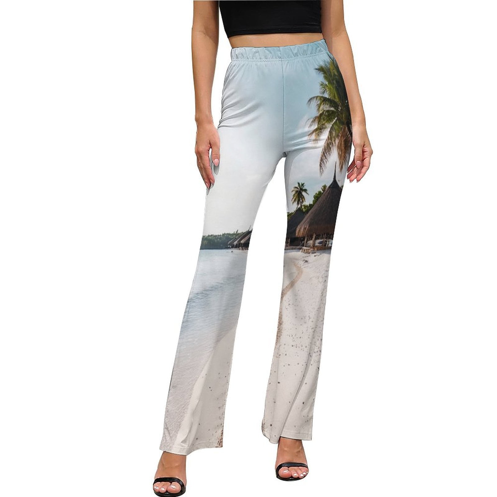 Gradient Beach Tassel Knitted Trousers Casual Suit