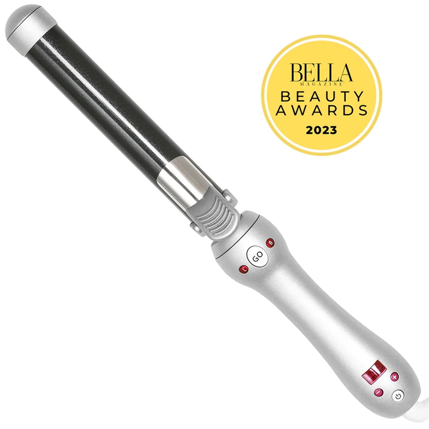 The Beachwaver Co. Pro Series Rotating Curling Iron 1 Barrel for All Hair Types Silver