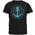 thumbnail image 1 of Beachy Anchor Shells Pattern Mens T Shirt Black X-LG, 1 of 1