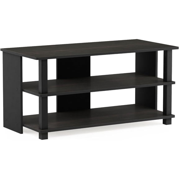 Beachy Beauty 3-Tier TV Stand Holds TV Up to 40 Inches 15.5 x 31.48 x 15.8 Inches Plastic Tubes Compact Stylish Design