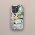 Beachy Blue Coquette Collage Phone Case