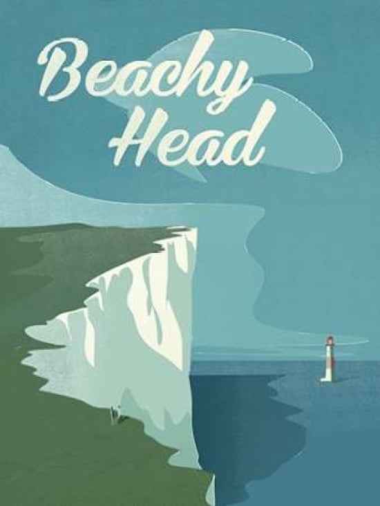 Beachy Head Canvas Art - Adam McNaught-Davis (18 x 24)