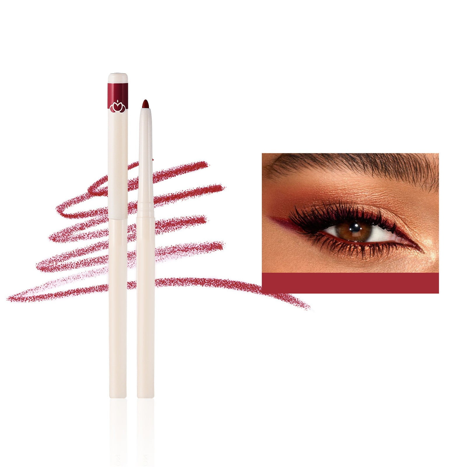 under Eye Stickers Eyelid Scrub Pad Eyebrow Pencil - Brunette Makeup Stick Makeup Run Nail Pencil under Nails Found Makeup Inner Corner Brush Wink Soap Color Liners for Eyes Forever Midnight Cake
