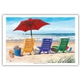 thumbnail image 1 of Beachy Keen - Beach Chair View - From an Original Color Painting by Scott Westmoreland - Master Art Print (Unframed) 12in x 18in, 1 of 4