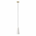 thumbnail image 1 of Modway Beacon 1-Light Pendant Light in Opal Satin Brass, 1 of 7