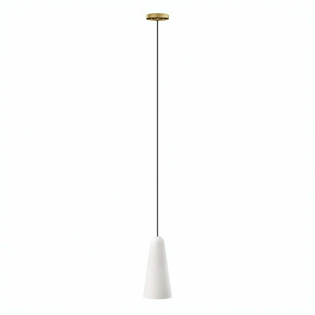 Beacon 1Light Pendant Light Opal Satin Brass