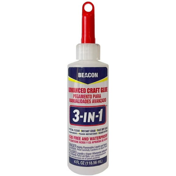 Beacon 3-in-1 Advanced Crafting Glue, 4-Ounce, 1-Pack