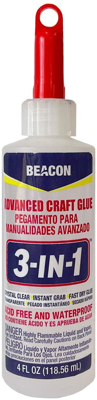 Beacon 3-in-1 Advanced Crafting Glue, 4-Ounce, 1-Pack 