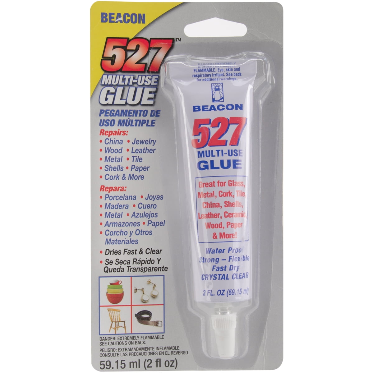 Beacon 527 Multi Use Glue Clear 2 Fluid Ounce