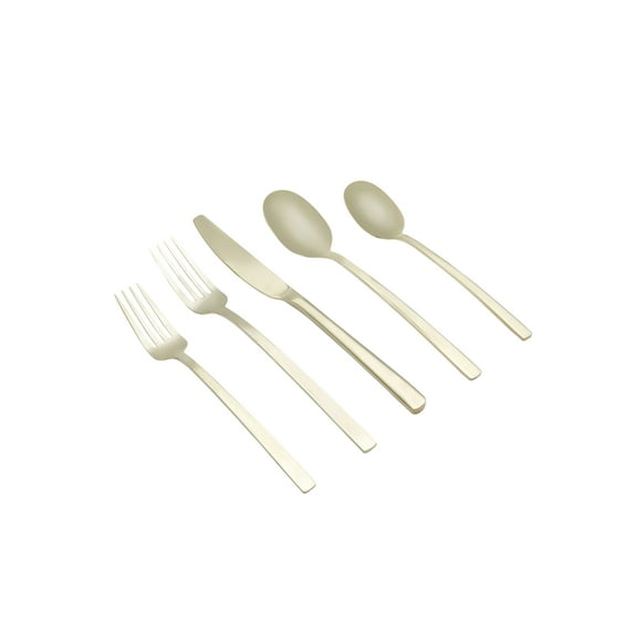 Beacon Champagne Satin 20-Piece Set, Service for 4