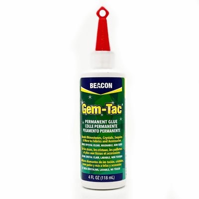 Beacon Clear Gem-Tac Embellishing Glue with Fast Dry Time, 4 oz. Bottle