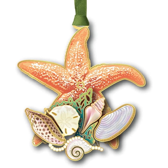 Beacon Design Shells and Starfish Ornament, Tree Decoration for Coastal Beach Summer Retirement