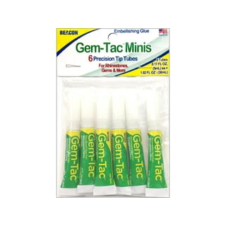 BEACON Gem-Tac Premium Quality Adhesive for Securely Bonding Rhinestones  and Gems - Water-Based, UVA Resistant, 2-Ounce, 3-Pack