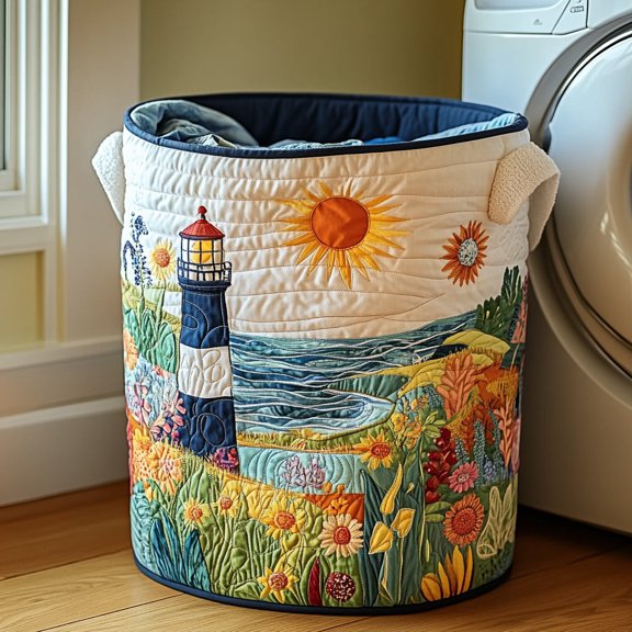 Beacon Glow Quilted Laundry Basket, Clothes Hamper Storage Bag, Housewarming Gift Ideas, Gift For Mom