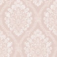 thumbnail image 1 of Beacon House Amarissa Blush Jacquard Damask Unpasted Non Woven Wallpaper, 20.5-in by 33-ft, 56.4 sq. ft., 1 of 3