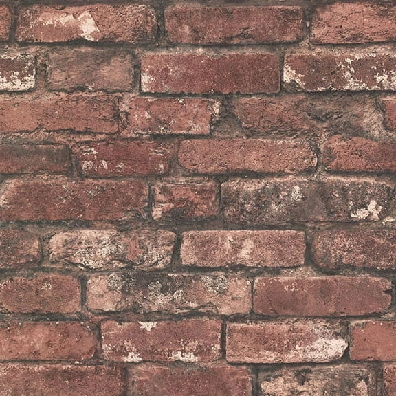 Beacon House Brickwork Rust Exposed Brick Wallpaper