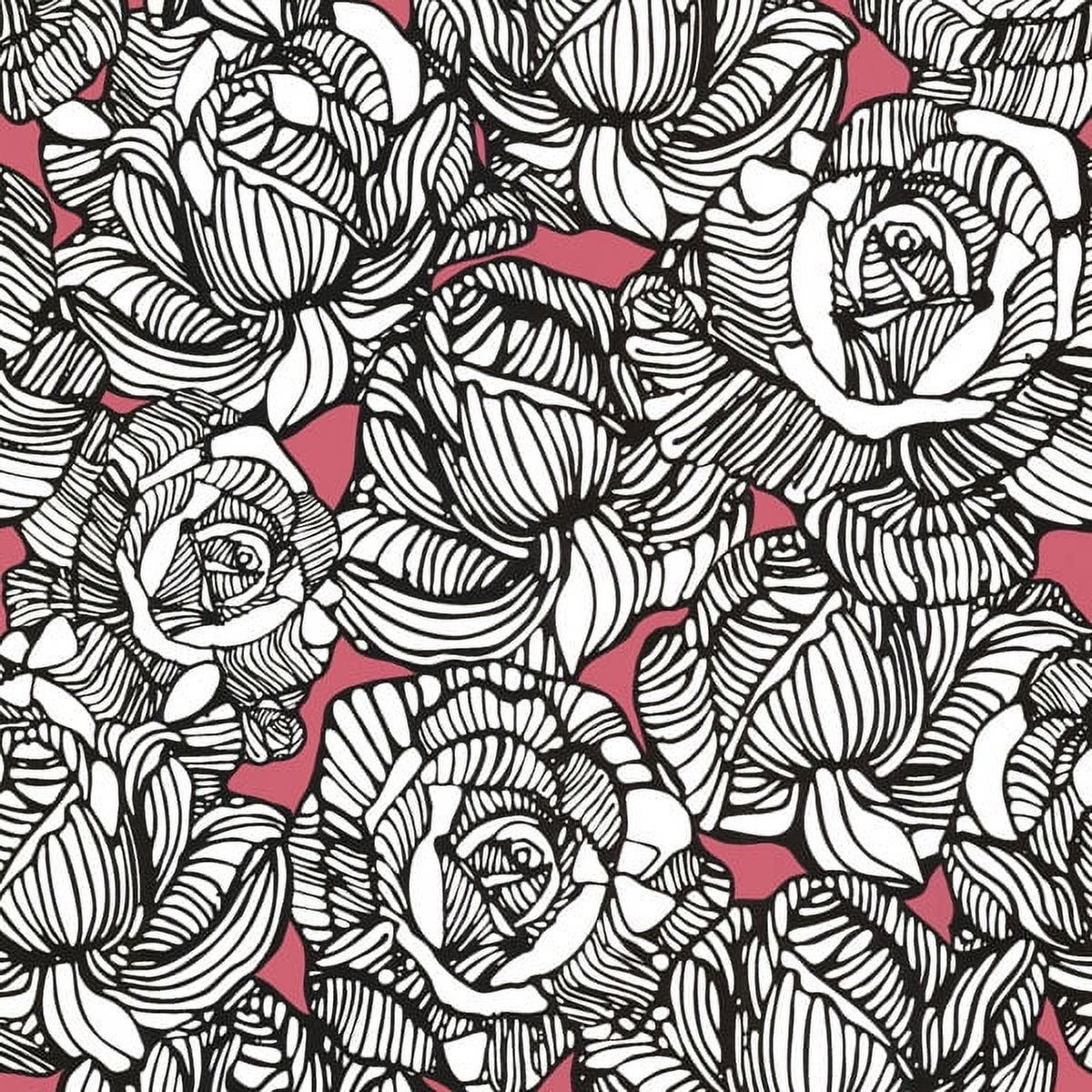 Beacon House Calista Pink Modern Rose Wallpaper