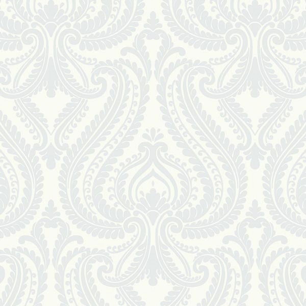Beacon House Imperial Blue Modern Damask Wallpaper