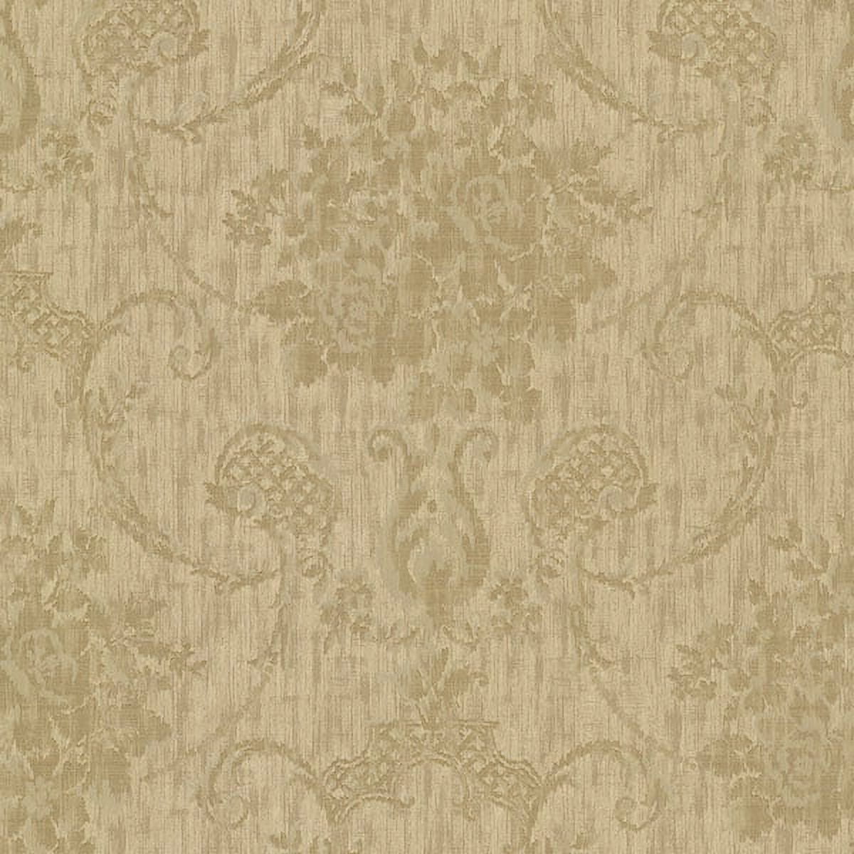 Beacon House Marais Gold Ikat Damask Wallpaper