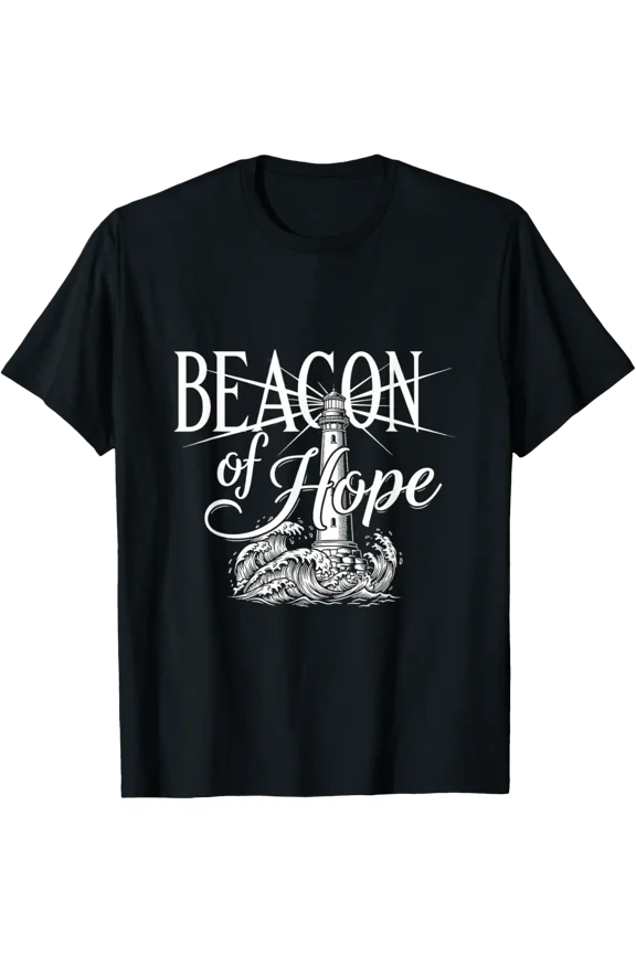 Beacon Of Hope Lighthouse Ocean Spirit T-Shirt