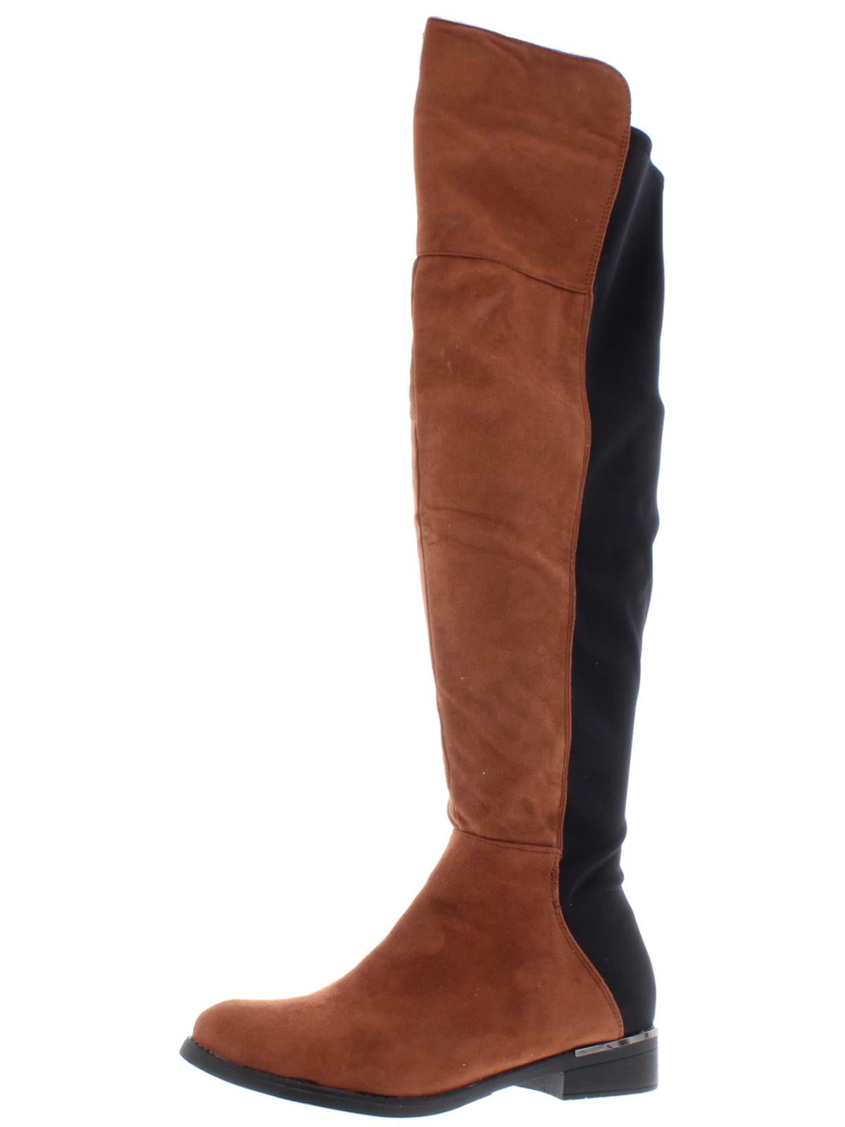 microsuede over the knee boots