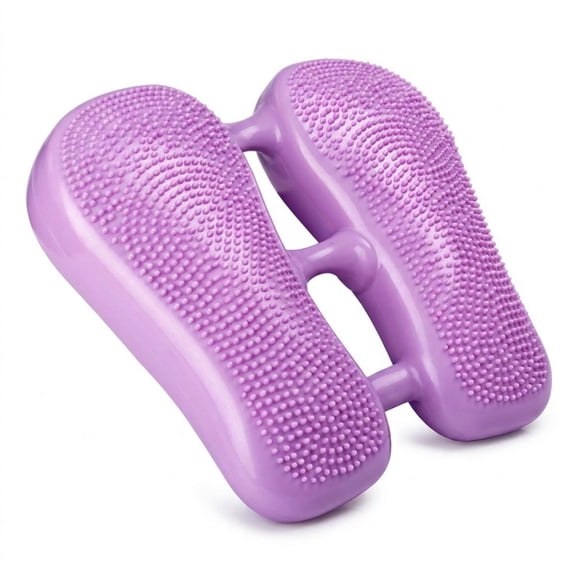 Beacozofu Purple Inflatable Stepper, Portable Foot Exerciser with Acupressure Massage Nubs for Home Gym