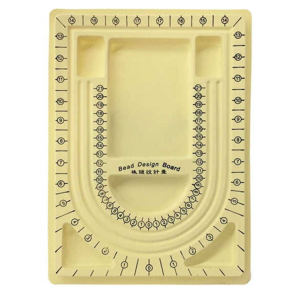 Bead Board Bracelet Beading Organizer Jewelry Making Tray Workbench Size Measuring Plate Craft Tool Accessories