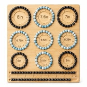 Bead Boards for Jewelry Making, Bamboo Beading Board for Jewelry Bracelet Making, Bracelet Bead Board, Bead Tray 5" to 8", Jewelry Making Supplies