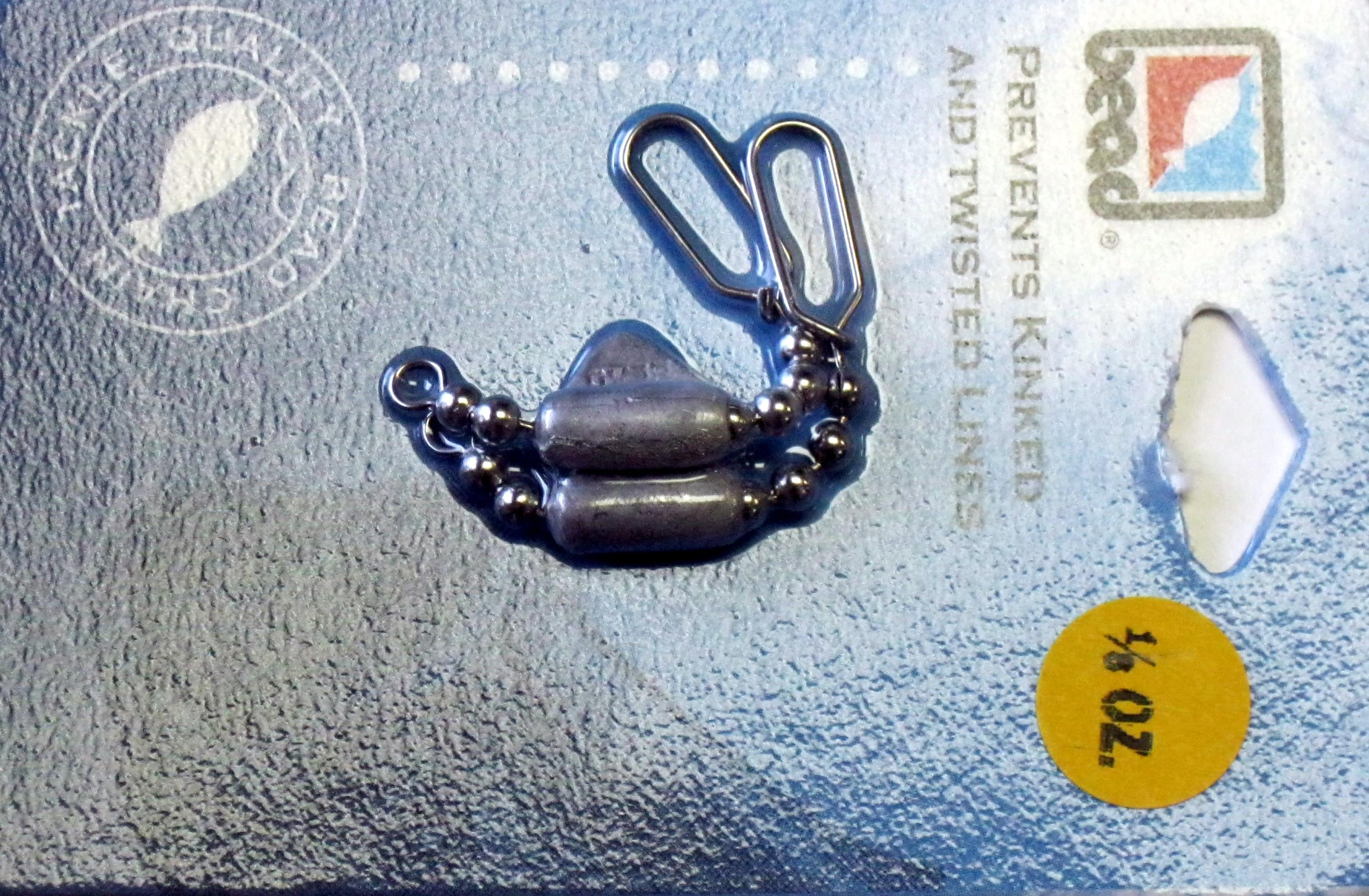Bead Chain R18 Bead Chain Keel Sinker 1/8oz 2 Per Pack