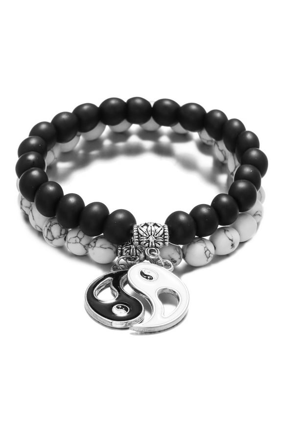 Bead Couple Bracelets Matching Beaded Bracelets Set Attraction Friendship