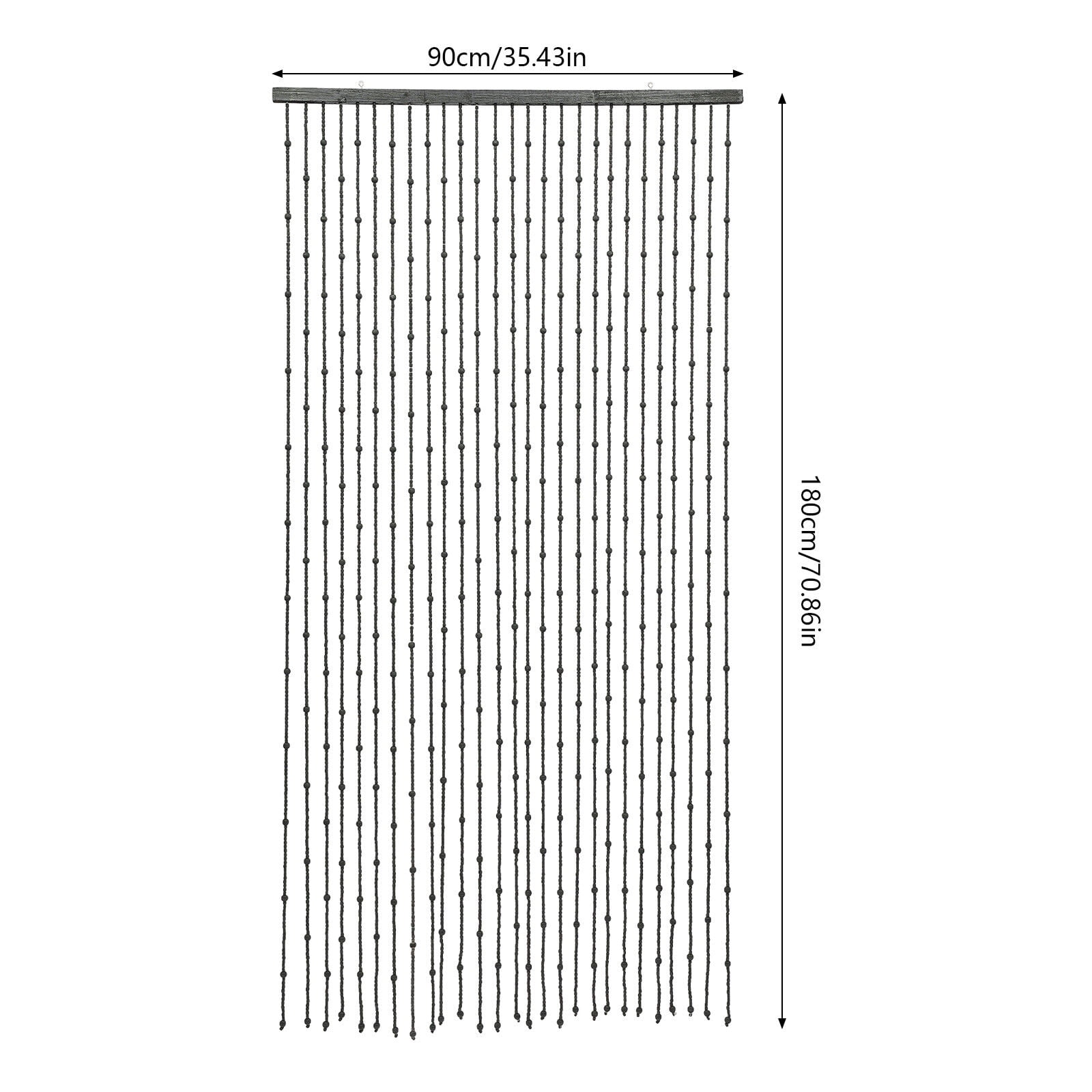 Bead Curtain, String Door Curtains Beaded Wooden Curtain 27 Line for Doorway