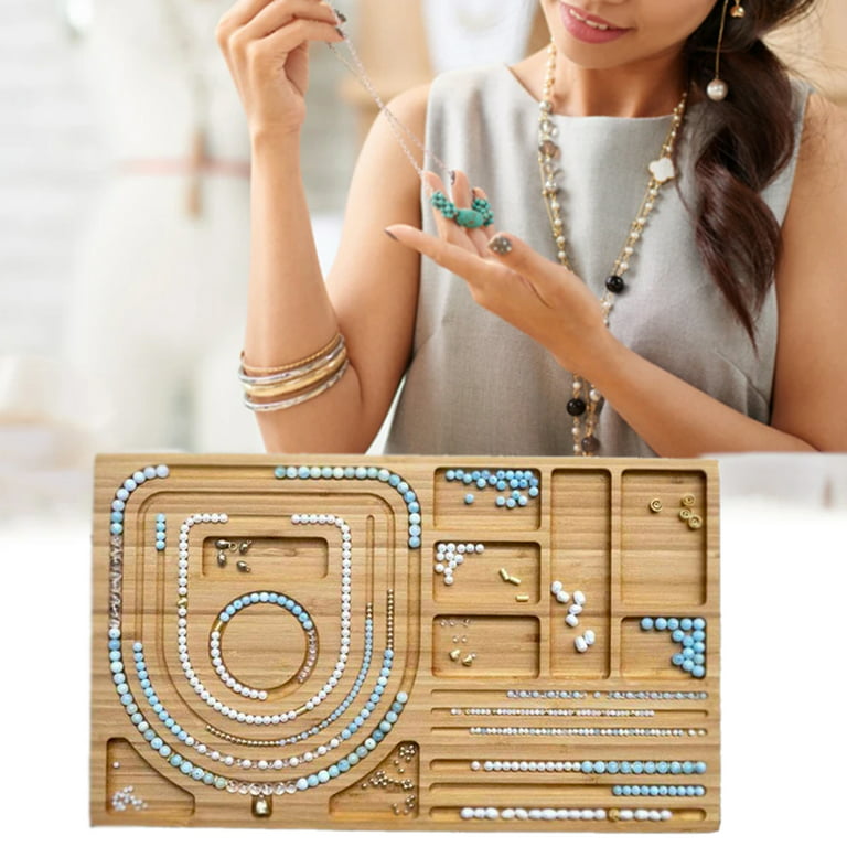 Bead Design Board Wooden Bead Boards For Jewelry Making DIY Bracelet Design  Board Necklace Beading Jewelry Making Tray